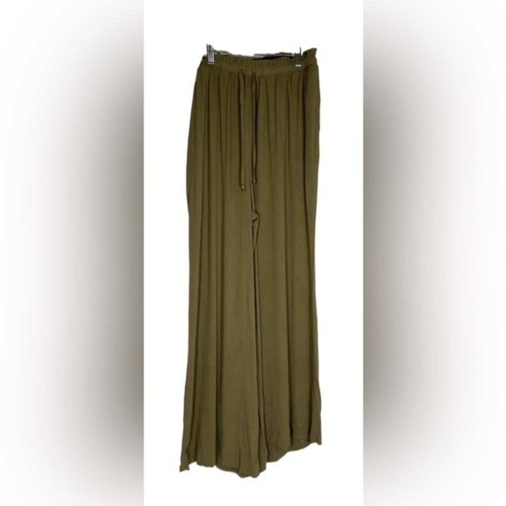 NEW HURLEY Drew Paperbag-Waist Pull-On Beach Pants Green large NWT